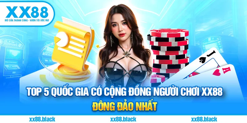 Top 5 quốc gia có cộng đồng người chơi XX88 đông đảo nhất